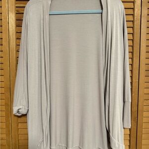 Small Taupe  Open Front Cardigan